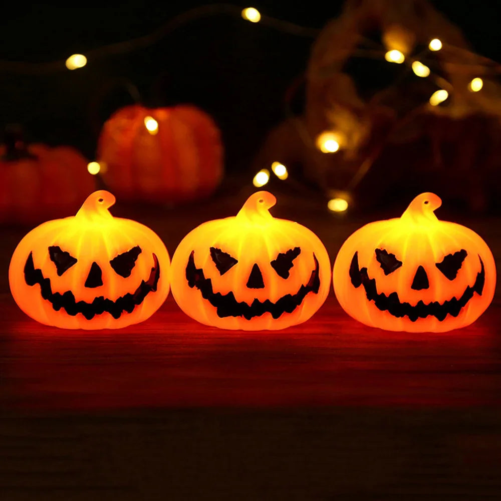 LED Pumpkin Lantern Hanging Ornament Halloween Decorative Piece