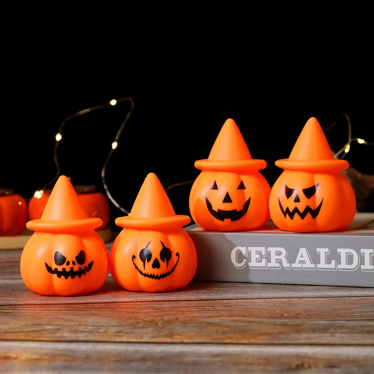 Electronic Pumpkin Lantern Halloween Party Decorative Ornament