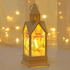Electronic Candle Wind Lantern Castle Night Light Holiday Party Decorations