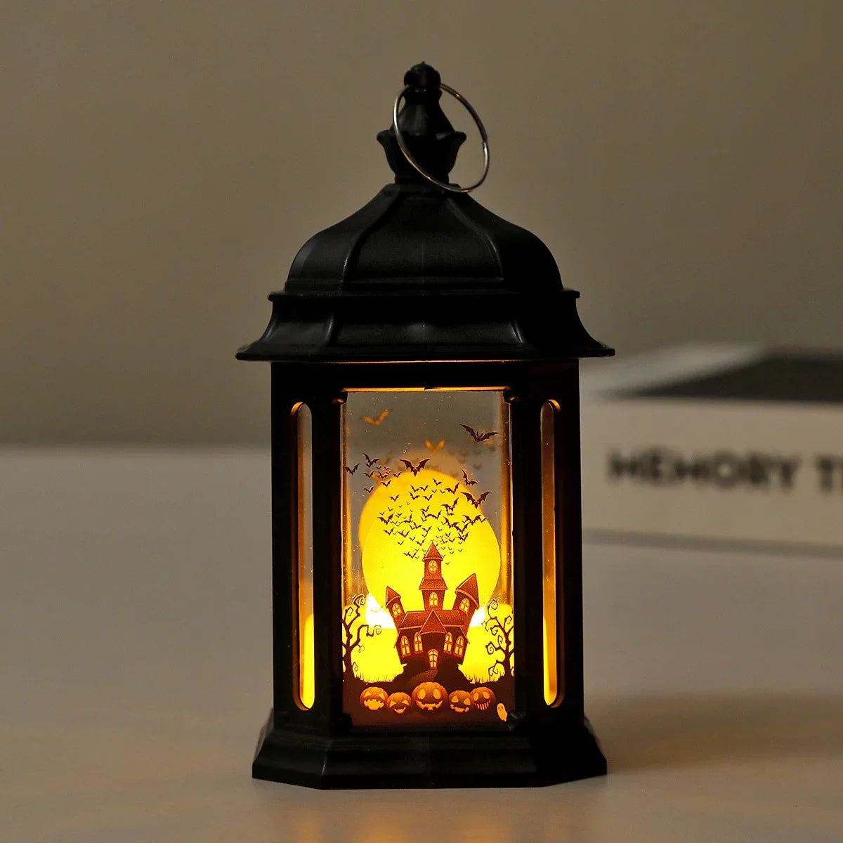 Portable Lantern Halloween Decorations LED Wind Lantern Ornaments