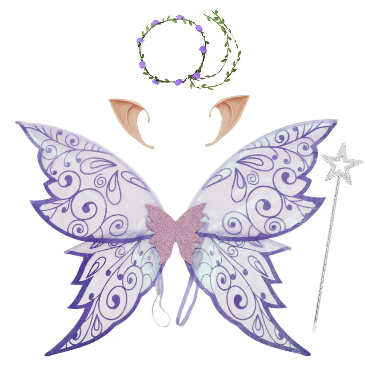 Fairy Butterfly Wing Back Accessory Holiday Party Halloween Costume