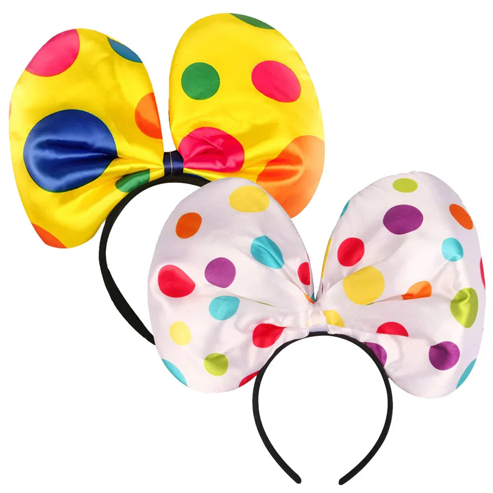 Clown Headband Cosplay Costume Headpiece Clown Costume Three-Piece Set