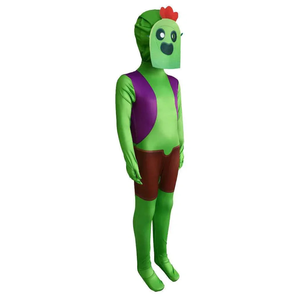 Brawl Stars Spike Leon Crow Costume Cosplay Halloween