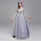 Ghost Corpse Bride Costume Dress Zombie Scary Horror Halloween