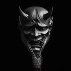 Oni mask Red Black Japanese Hannya Cosplay Halloween