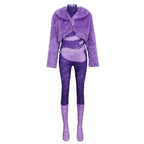 Zootopia 2 Gazelle Superstar Costume Purple Jumpsuit Cosplay Carnival Suit