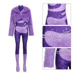 Zootopia 2 Gazelle Superstar Costume Purple Jumpsuit Cosplay Carnival Suit