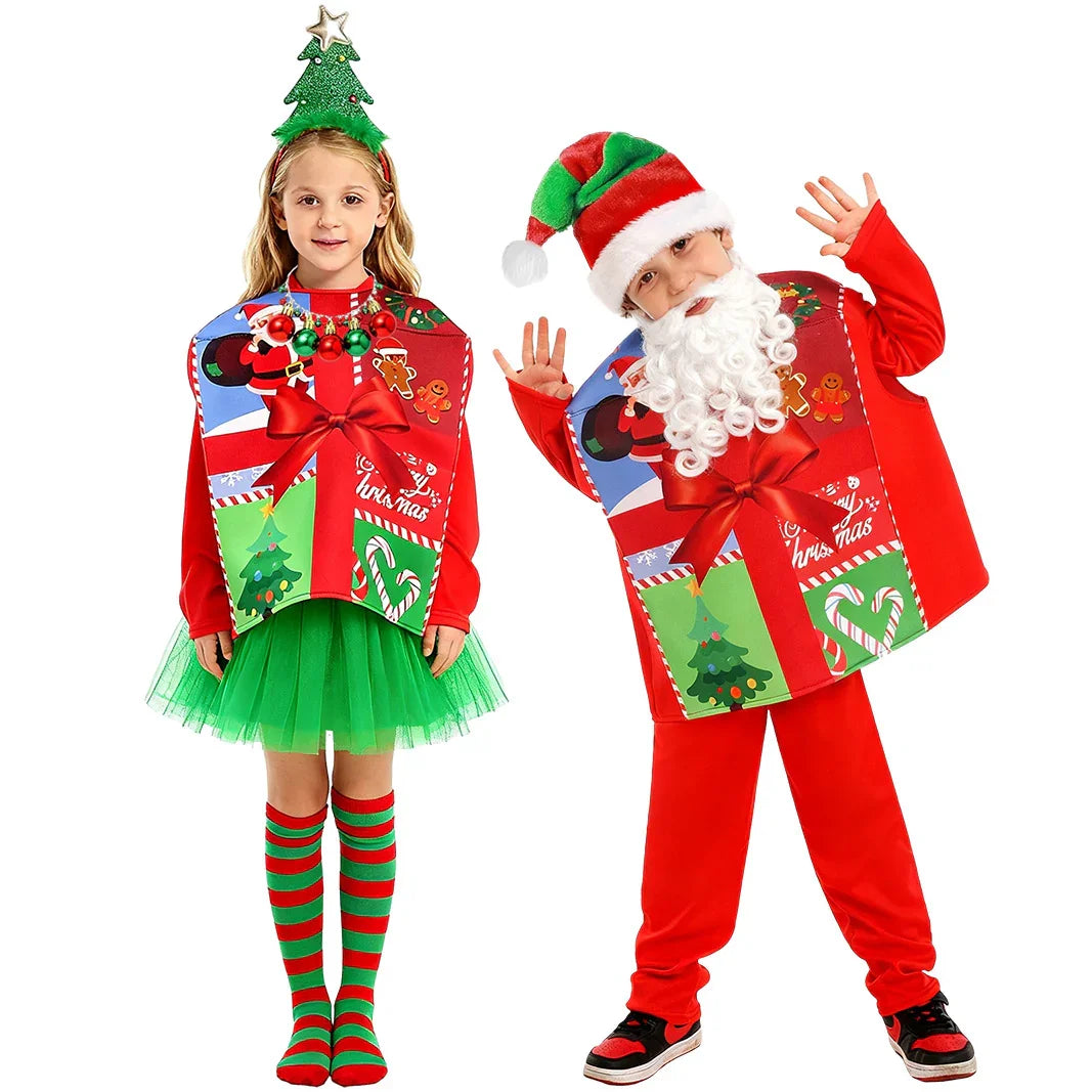 Kid'sSet Santa Claus Mrs.Claus Christmas Gift Costume Fancy Set