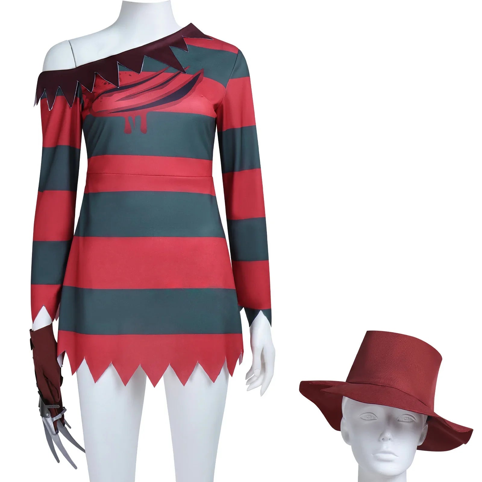 A Nightmare on Elm Street Freddy Cosplay Costume Carnival Suit