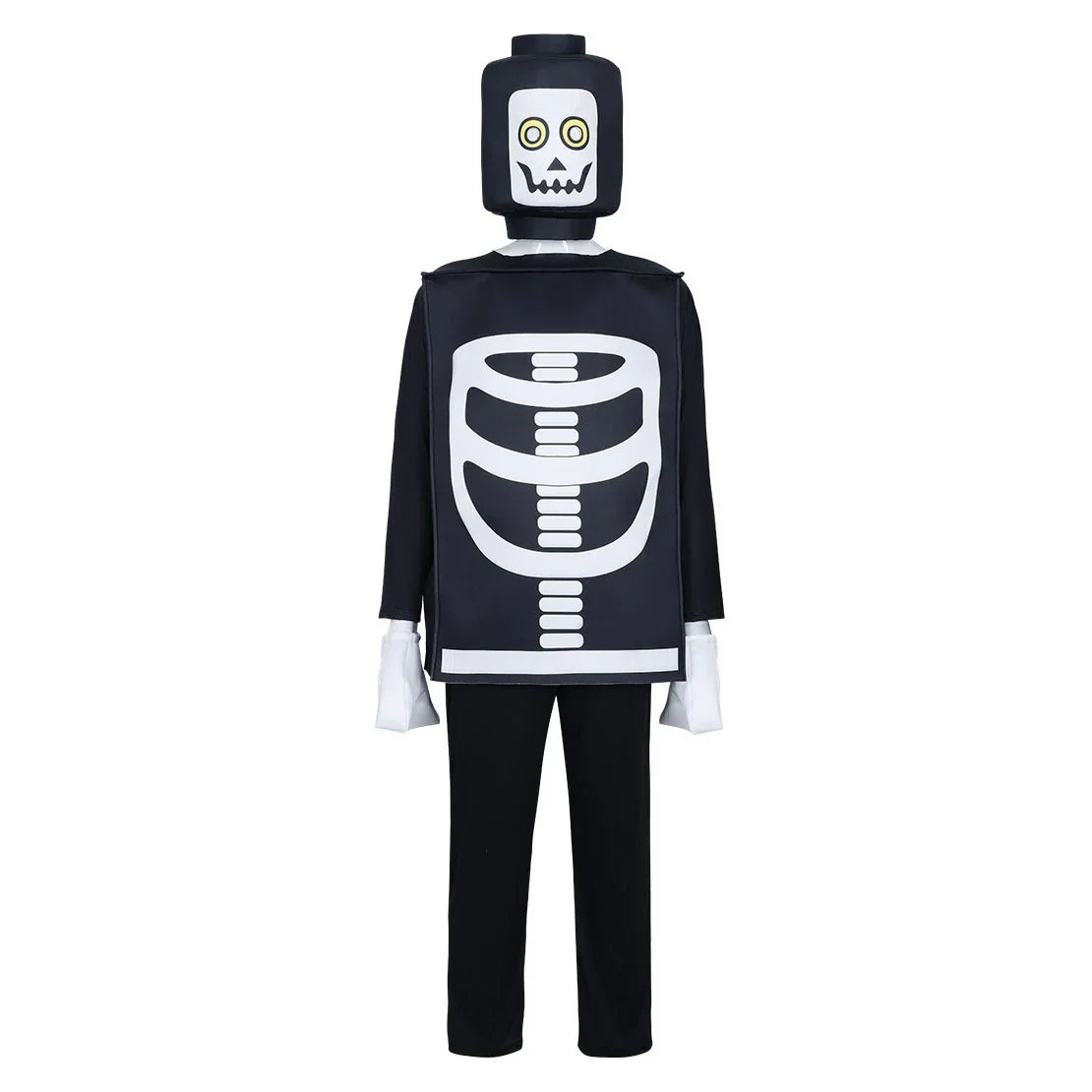 Kid's Ninjago Skulkin Skeleton Costume Cosplay Party Carnival Adult