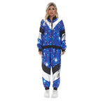 80s Retro Disco Hip Hop Fancy Dress Adult Costume Outfits Carnival Suit - Azufun