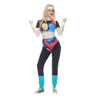 80s Retro Disco Hip Hop Sports Suit Fancy Dress Halloween Costume Dance Outfit - Azufun