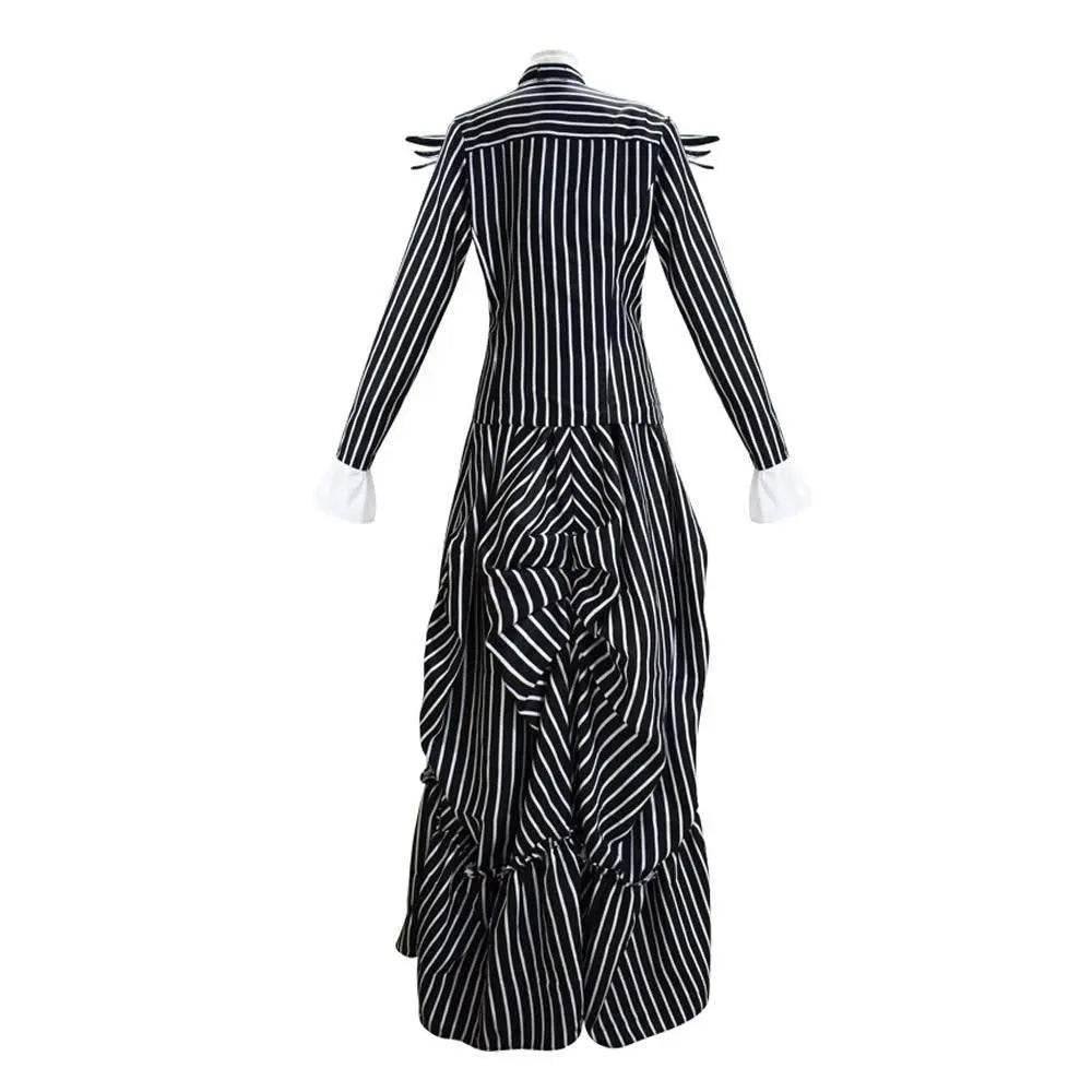 Adult kids Jack Skellington Sally Suit Costume The Nightmare Before Christmas for women men Boy Girl full Set - Azufun