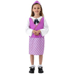 Airline Stewardess Cosplay Costume Flight Attendant Costume For Kids - Azufun
