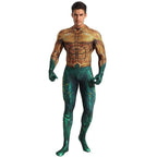 Aquaman 2 Costume Arthur Cosplay Bodysuit Halloween Fancy Cosplay Carnival Suit - Azufun