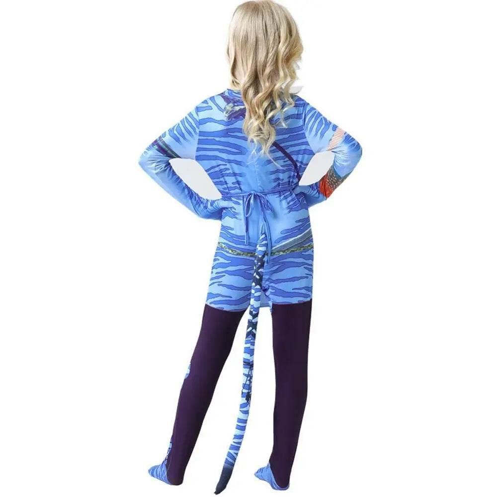 Avatar: The Way of Water Cosplay Costume kids zentai costume jumpsuit - Azufun