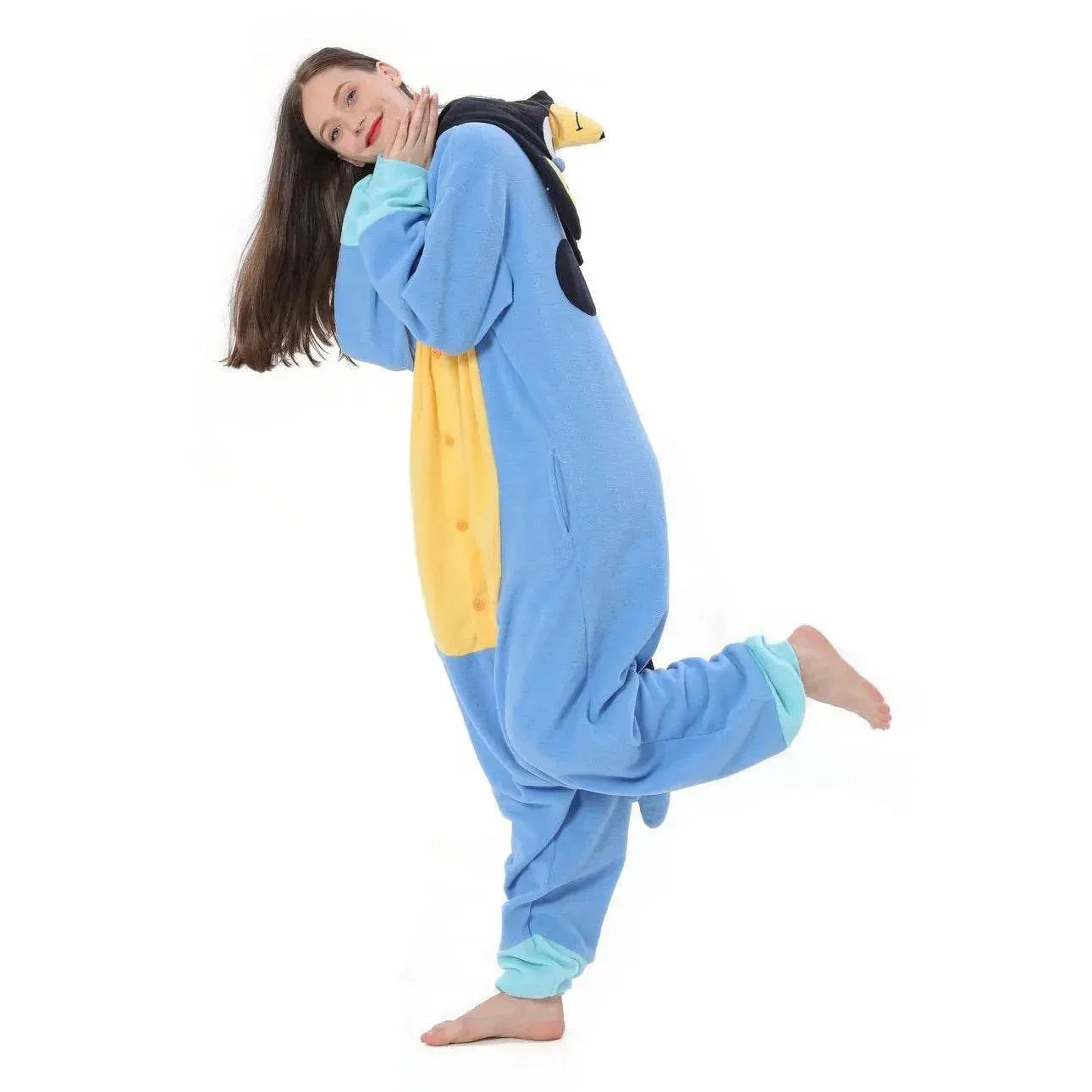 Bluey Onesies Costume Kigurumi PJS Pajamas Outfit for Adult Kids Girl Boy - Azufun