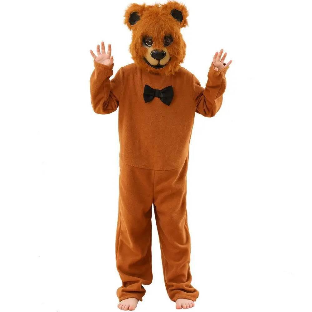 Brown Bear animal furry costume Children's Day Matching Pets Party Halloween - Azufun