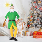 Buddy Elf Christmas Cosplay Costume Full Set Party Costumes for Men - Azufun