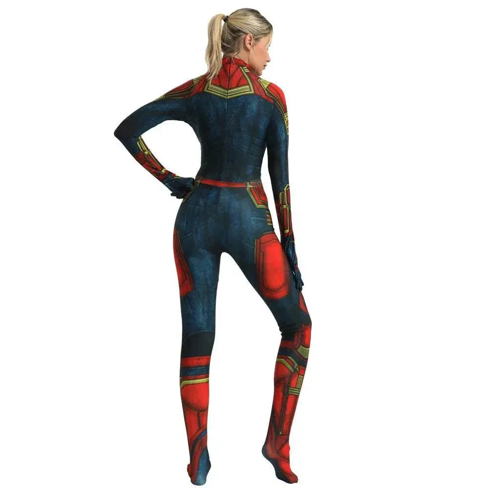 Captain Zentai Bodysuit Halloween Cosplay Costume - Azufun