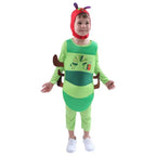 Caterpillar Cosplay Costume Boys Girls Halloween Jumpsuit Book Week Dress Up for Kids - Azufun