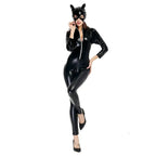 Catwoman masked heroine costume One-piece Jumpsuit Zentai Halloween - Azufun