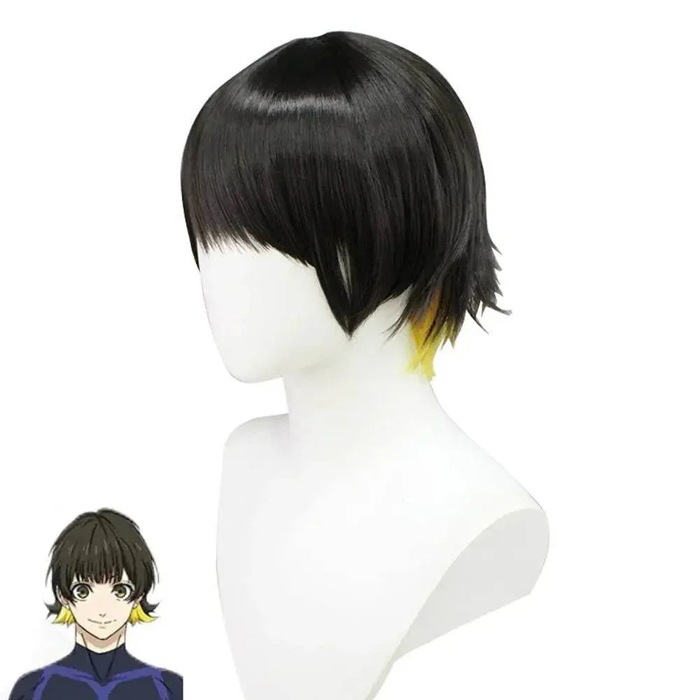 Chigiri Hyoma Cosplay Wig Bachira Meguru Hair Blue Lock costume wigs - Azufun