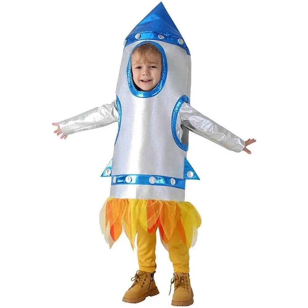 Children's Rocket Astronaut Costume Space Stage Outfit for Kindergarten Performances - Azufun
