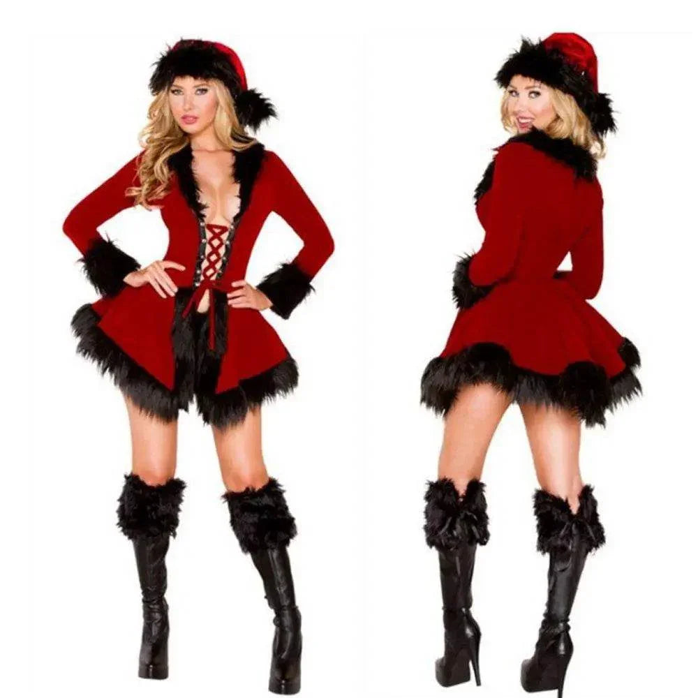 Christmas Costumes Nightclub Stage Performance Dress for Adult - Azufun