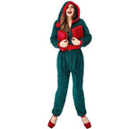 Christmas Family Matching Costume Onesies Hooded Pajamas Jumpsuit - Azufun