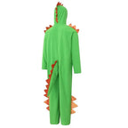 Cute Green Big Tail Dinosaur Animal Adult Jumpsuit Cosplay Costume Carnival - Azufun