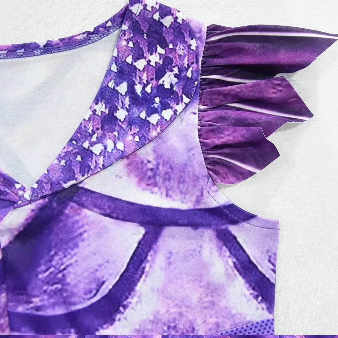 Descendants 3 Dragon Mal Cosplay Costume Kids Girl Dress - Azufun