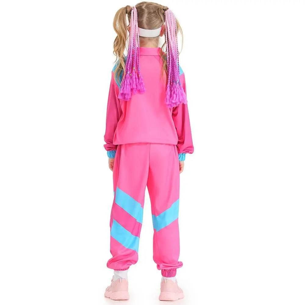 Disco 80S Costume Outfits Dance Set Hip Hop Modern Jazz Team Performance Kids - Azufun