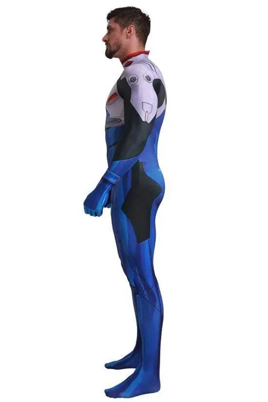 EVA Ikari Shinji Siamese Halloween Cosplay Costume Zentai Jumpsuit - Azufun