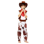 Family Matching West Cowboy Costumes outfit classic wild fancy dress western - Azufun