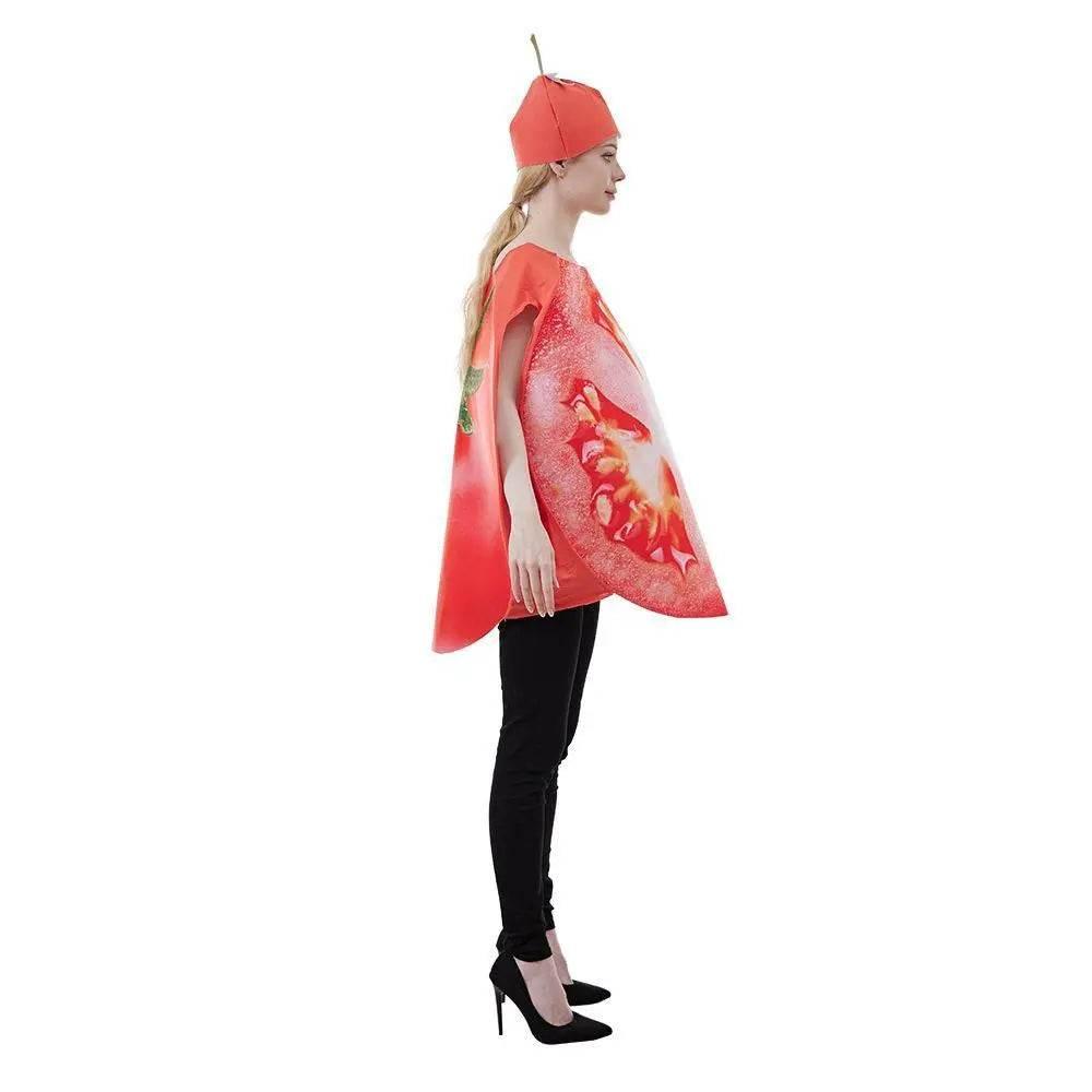 Fruit Sliced Vegetable Tomato women Halloween carnival costume for Adult - Azufun
