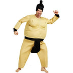 Funny Sumo Costume Halloween Party Cosplay Fat Wrestler Suit - Azufun