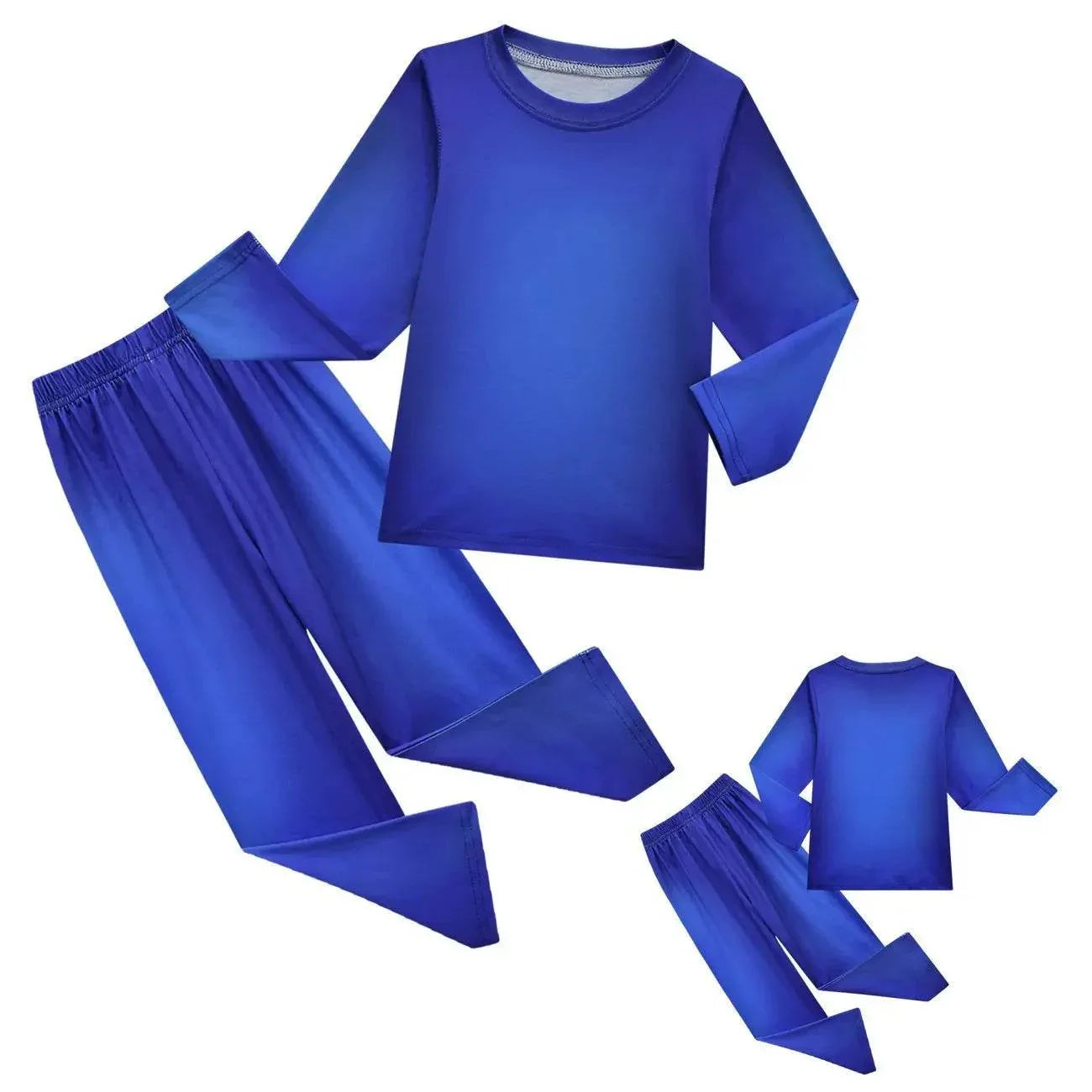 Game Roblox rainbow friends Costume Cosplay Blue Monster Pajamas set For Kids - Azufun