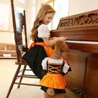 German Oktoberfest Halloween Costumes Matching Girls Pet Dog Outfits - Azufun
