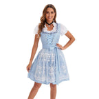 German Oktoberfest Large Size Short Sleeve Dress Costume - Azufun