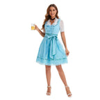 German Oktoberfest Large Size Short Sleeve Dress Costume - Azufun