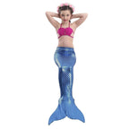 Girls Kids Mermaid Tail Swimwear Bikini Set Swimsuit Swimming Costume - Azufun