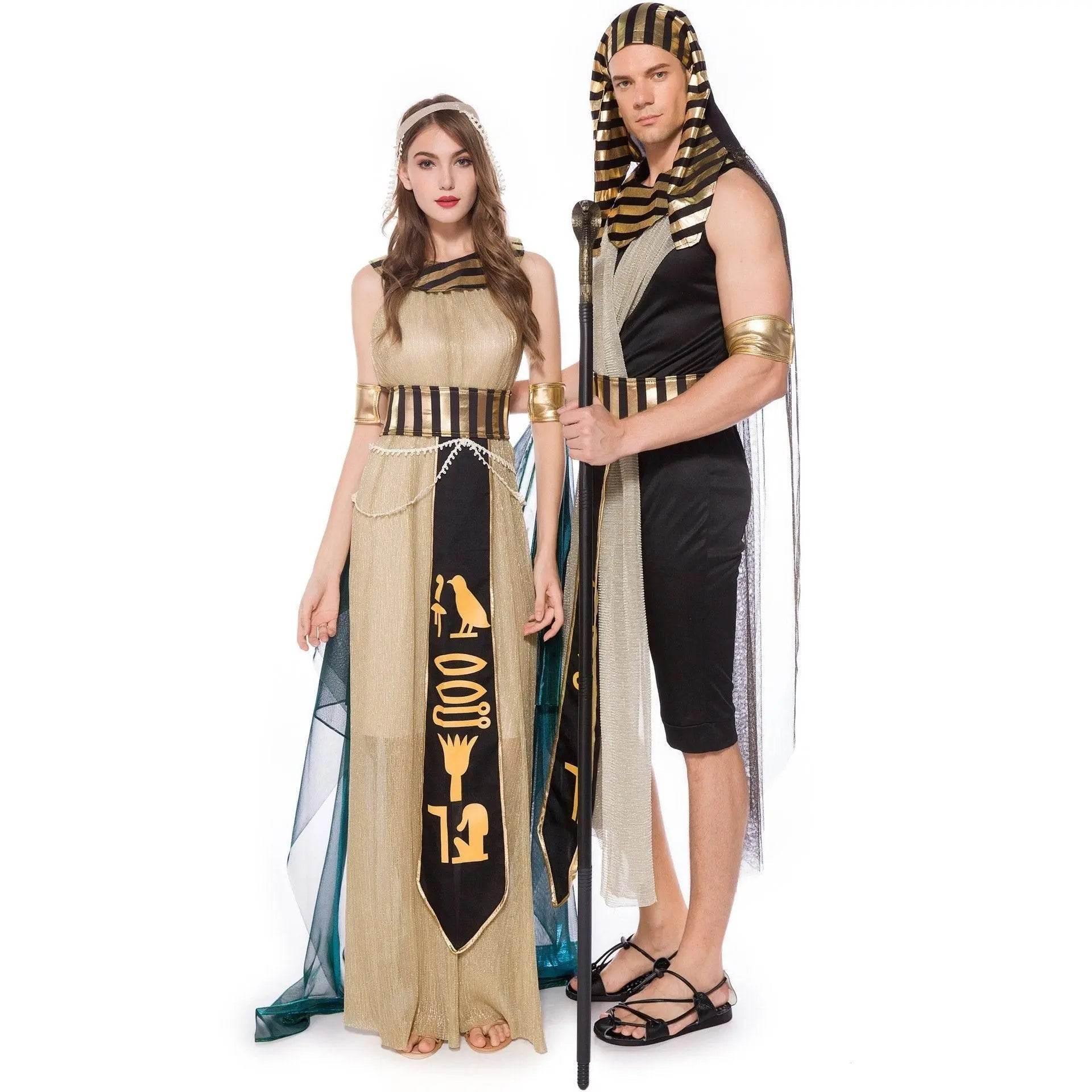 Greek Goddess Prince Couples Costume Halloween Outfits Cosplay Party Carnival - Azufun