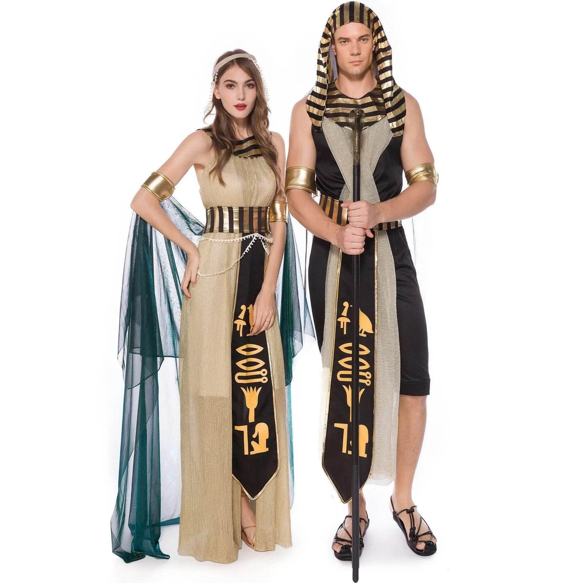 Greek Goddess Prince Couples Costume Halloween Outfits Cosplay Party Carnival - Azufun
