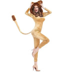 Halloween Animal Leo Lion Performance Cosplay Costume for Women - Azufun