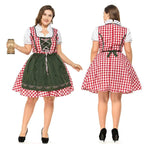 Halloween Plus Size Women German Beer Oktoberfest Cosplay Costume - Azufun