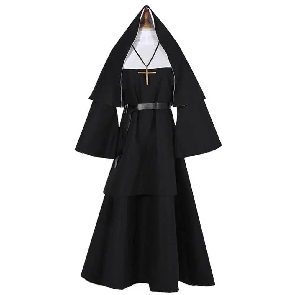 Halloween The ghost nun cosplay priest costume costumes - Azufun