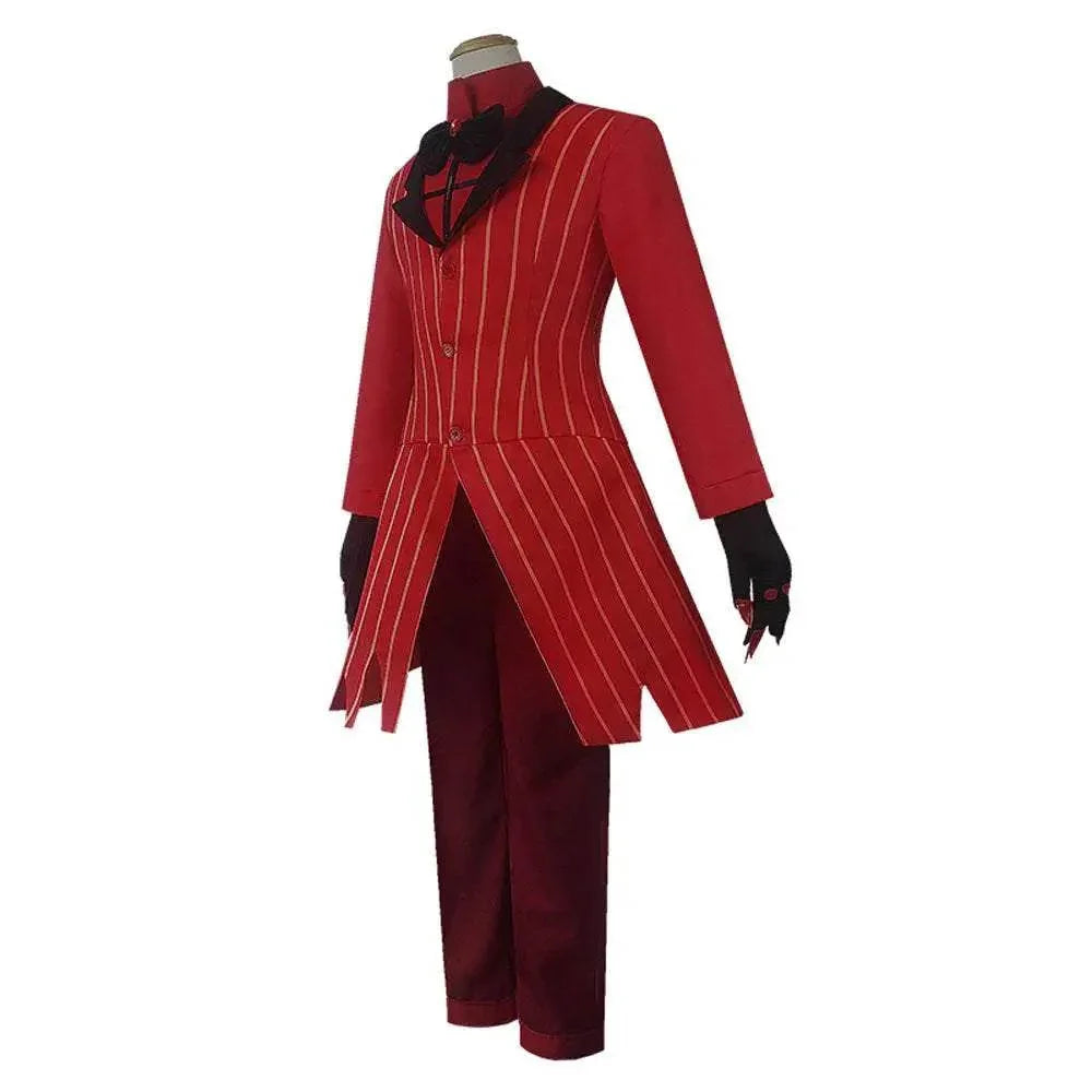 Hazbin Hotel Cosplay Costume Alastor Angel Dust Jacket Anime Halloween Suit Outfit Sets Dress Up For Adults - Azufun