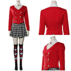 Heathers Veronica Sawyer Costume The Musical Halloween Carnival Cosplay Uniform Skirt Outfits Dress for Women - Azufun