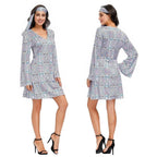 Hip Hop Rock Hippie 70s Costumes Cosplay Halloween Outfit Fancy Dress - Azufun